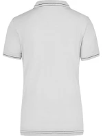 Daiber JN 568 Dámské žerzejové elastické polo 02.0568 white/black
