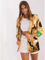 Dámské sako DHJ MA 7684B 3.95P zlato-černo-zelené - Rosa Rossa