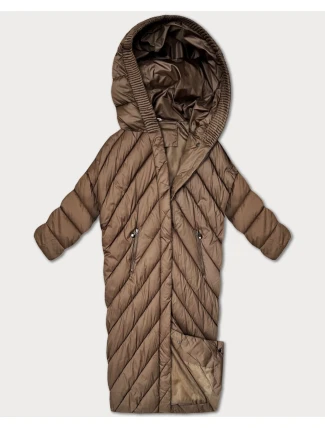 Hnědá zimní bunda netopýřího typu Minority (P3-6026-305)