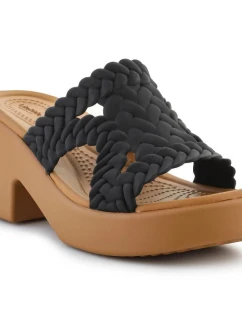 Žabky Crocs Brooklyn Woven Slide Heel W 209979-001