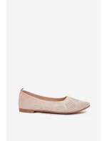 Materiálové Dámské Baletky Béžové Zelira