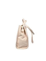 Kožená kabelka na zip typu Shopper Big Star RR574073 Béžová