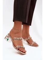 Klapky na podpatku model 225137 Step in style