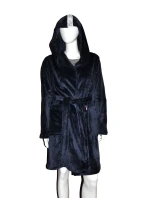 Krátký dámský župan De Lafense 626 Abigail, kapuce