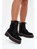 Dámské semišové workery Big Star – černé