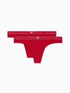 Dámské tanga 2PACK 163333 3F223 00173 červené - Emporio Armani