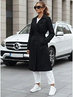 Dámský dvouřadový kabát TY5437 černý - FashionStreet Dámský dvouřadový kabát TY5437 černý - FashionStreet