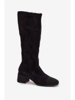 Kozačky na podpatku  model 220220 Step in style