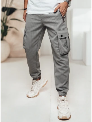 FashionStreet šedé pánské kalhoty UX4463