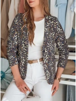 Dámská bunda do pasu MARABELL navy blue FashionStreet PY0126