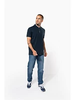 Kariban K 223 Pánské polo s mao límcem 20.K223 black/oxford grey