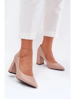 Elegantní Lodičky Na Podpatku Vinceza 62220 Béžové