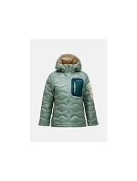 Dámská péřová bunda PEAK PERFORMANCE, model Helium Utility Down Hood Jacket, zelená barva Dámská péřová bunda PEAK PERFORMANCE, model Helium Utility Down Hood Jacket, zelená barva