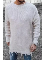 Pánský svetr WX1965 béžový - Dstreet