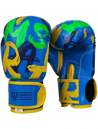 Boxerské rukavice MASTERS RPU-VIBEZ 10 oz BLUE
