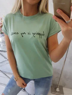 Nakupování je moje kardio tmavě mátová halenka