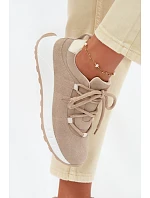 Kožené semišové dámské tenisky Bemela