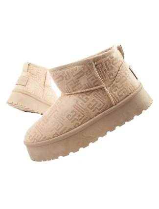 Lee Cooper snow boots women winter fashion fur insulated boots beige dámské
