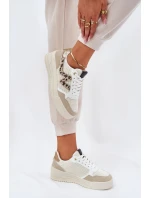 Dámské Sportovní Boty Na Platformě Leopardí Béžové Lorori