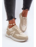 Dámské eko kožené tenisky béžové Vinelli Dámské eko kožené tenisky béžové Vinelli