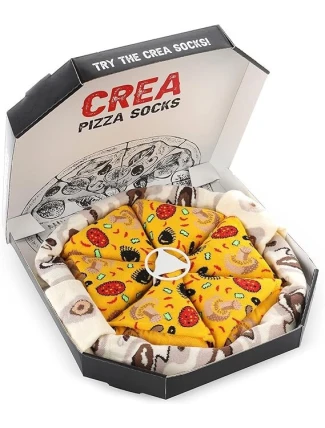 Pánské ponožky Pizza vícebarevné - Crea Socks