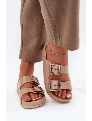 Dámské Pantofle Hladké Vonná ZAXY Béžové NN285092