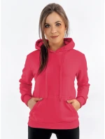 Dámská mikina BASIC s kapucí růžová BY1164 Dámská mikina BASIC s kapucí růžová BY1164
