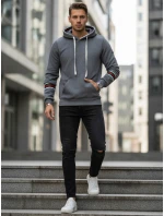 Pánská šedá mikina FashionStreet BX5946