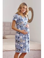 Dámská těhotenská košile 5271 blue - Doctornap Dámská těhotenská košile 5271 blue - Doctornap