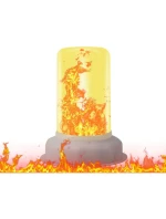 LED svíčka s efektem plamene 7,5x9,5 cm