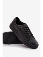 Pánské kožené tenisky Big Star – černé