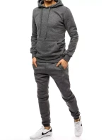 FashionStreet pánské tmavě šedé tepláky AX0382