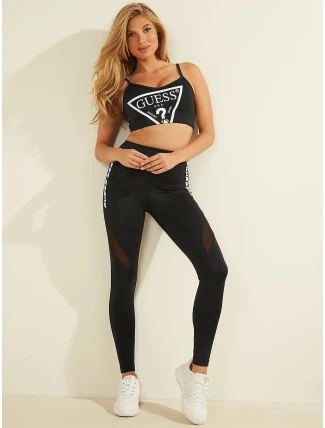 Dámské sportovní legíny O1GA54MC03W - JBLK - Černé - Guess