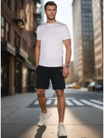 Pánské tmavě modré teplákové šortky FashionStreet SX2483