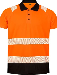 Result R 501X Bezpečnostní polo 30.501X fluorescent orange/black