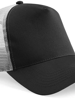 Beechfield B 640 5 panelová Trucker kšiltovka 53.0640 black/light grey