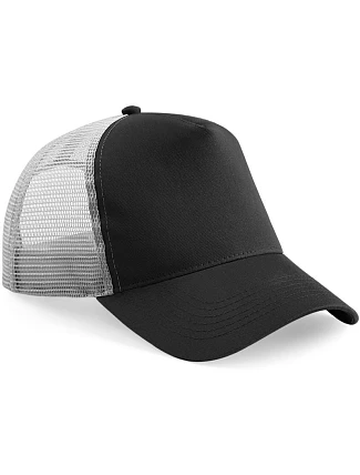 Beechfield B 640 5 panelová Trucker kšiltovka 53.0640 black/light grey