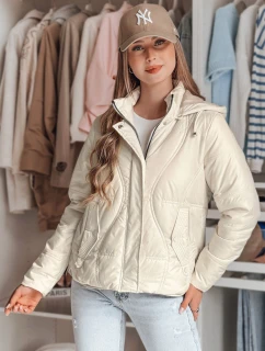 Dámská přechodná prošívaná bunda MARISSIA bílá FashionStreet TY4850