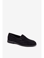 Dámské mokasíny a loafers z ekokoženého semiše černé Laisie Dámské mokasíny a loafers z ekokoženého semiše černé Laisie