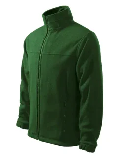 Jacket fleece pánský lahvově zelená