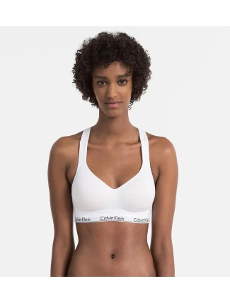 Podprsenka sportovní QF1654E-100 bílá - Calvin Klein Podprsenka sportovní QF1654E-100 bílá - Calvin Klein