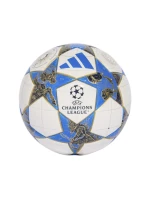 Adidas UCL Mini 25/26 League Stage fotbalový míč bílý, modrý a zlatý JP1544