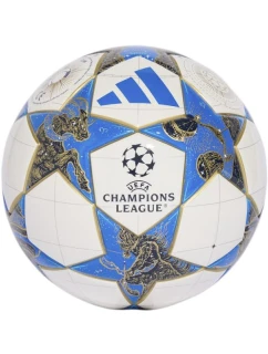 Adidas UCL Mini 25/26 League Stage fotbalový míč bílý, modrý a zlatý JP1544