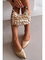 Baleríny z Eko Kůže Zlaté Nelisa Baleríny z Eko Kůže Zlaté Nelisa