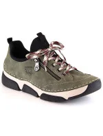 Pohodlná polobotka Rieker W RKR610 zelená