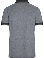 Daiber JN 706 Pánské žerzejové melírované polo 02.0706 black melange/black Daiber JN 706 Pánské žerzejové melírované polo 02.0706 black melange/black