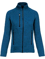 Kariban K 9107 Dámská melanžová pletená fleecová bunda 20.9107 light royal blue melange Kariban K 9107 Dámská melanžová pletená fleecová bunda 20.9107 light royal blue melange