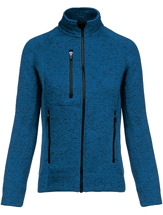 Kariban K 9107 Dámská melanžová pletená fleecová bunda 20.9107 light royal blue melange Kariban K 9107 Dámská melanžová pletená fleecová bunda 20.9107 light royal blue melange