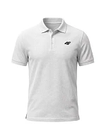 Pánské polo tričko 4F M0771 bílé 4FWMM00TPTSM0771 10S Pánské polo tričko 4F M0771 bílé 4FWMM00TPTSM0771 10S