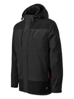 Vertex zimní softshellová bunda pánská ebony gray